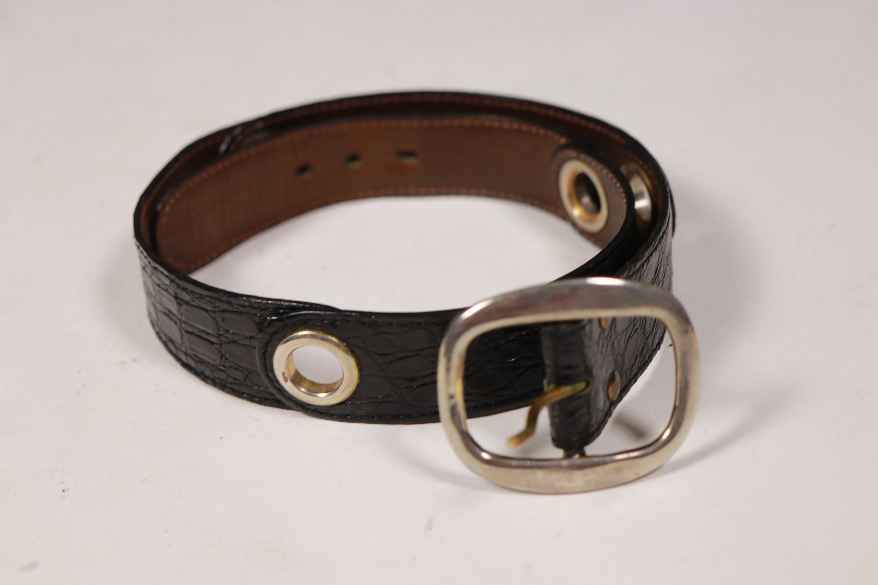 Cinture: SEPCOEUR Krokodil Gurt - Gr. S – Usato da Hombrechtikon venduto da BAZ-Vintage