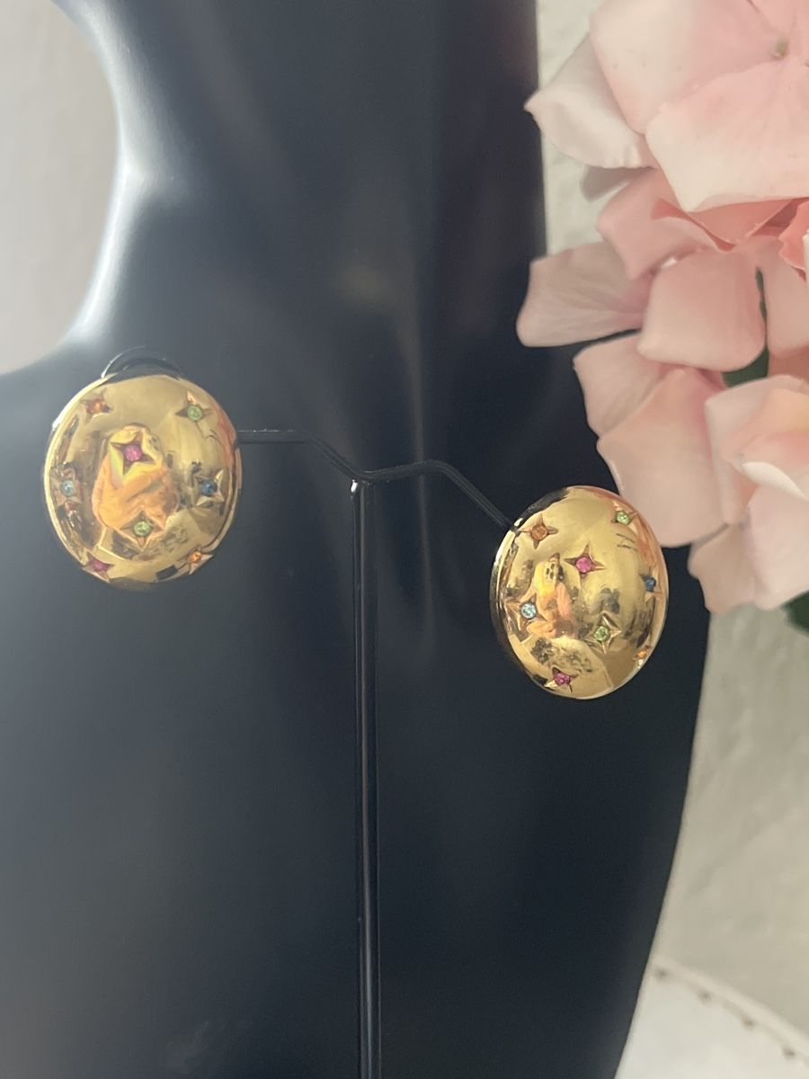 Boucles d'oreille: Ohrclips mit bunten Steinen – D'occasion à Seon par Sunny-Schmuck78