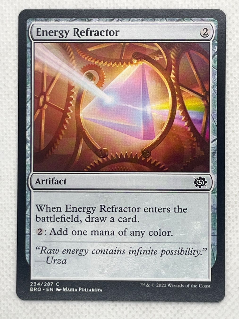 Magic The Gathering Sammelbilder & Trading cards: Energy Refractor Magic Karte, Top Zustand – Gebraucht aus Hinterkappelen von Kim1992