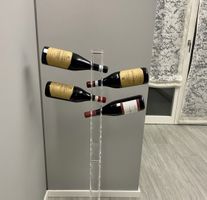 Wandhalterung Acryl für 18 Wein Flaschem  