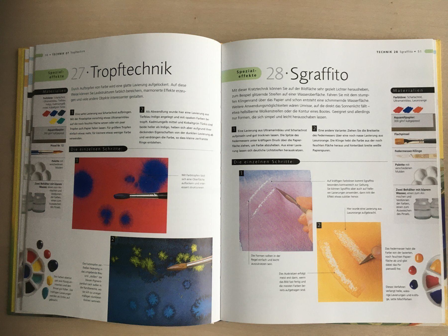 Libri: Der Aquarellkurs - Grundtechniken lernen – Usato da Uetendorf venduto da Florabella01 3
