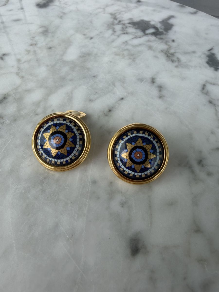 Hermès Orecchini pendenti & Orecchini a lobo: Enamel clips from Hermes – Usato da Cressier FR venduto da Kvito4ka 8