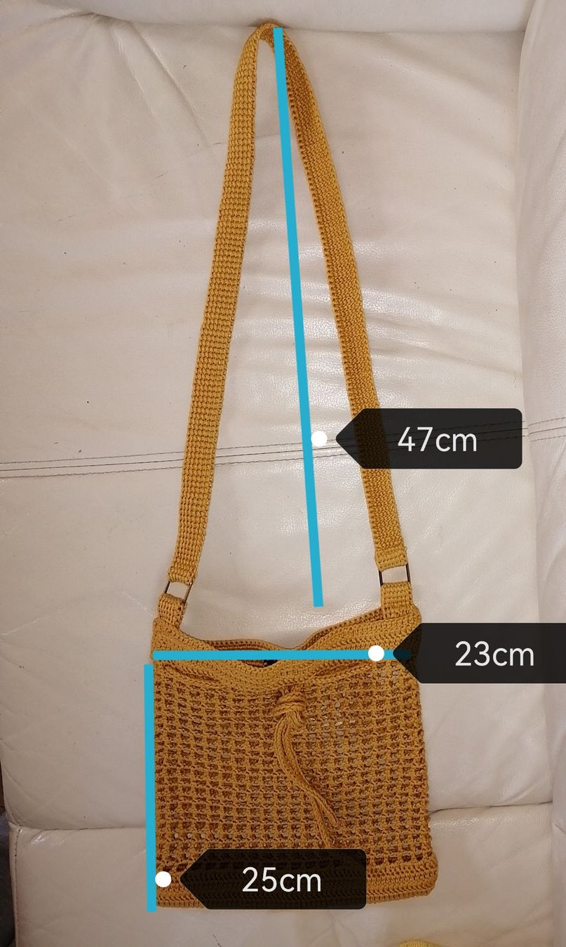 Sacs femmes: handgestrickte Umhängetasche 100%Baumwolle – Neuf (Voir description) à Buchrain par nat_pl5p 7