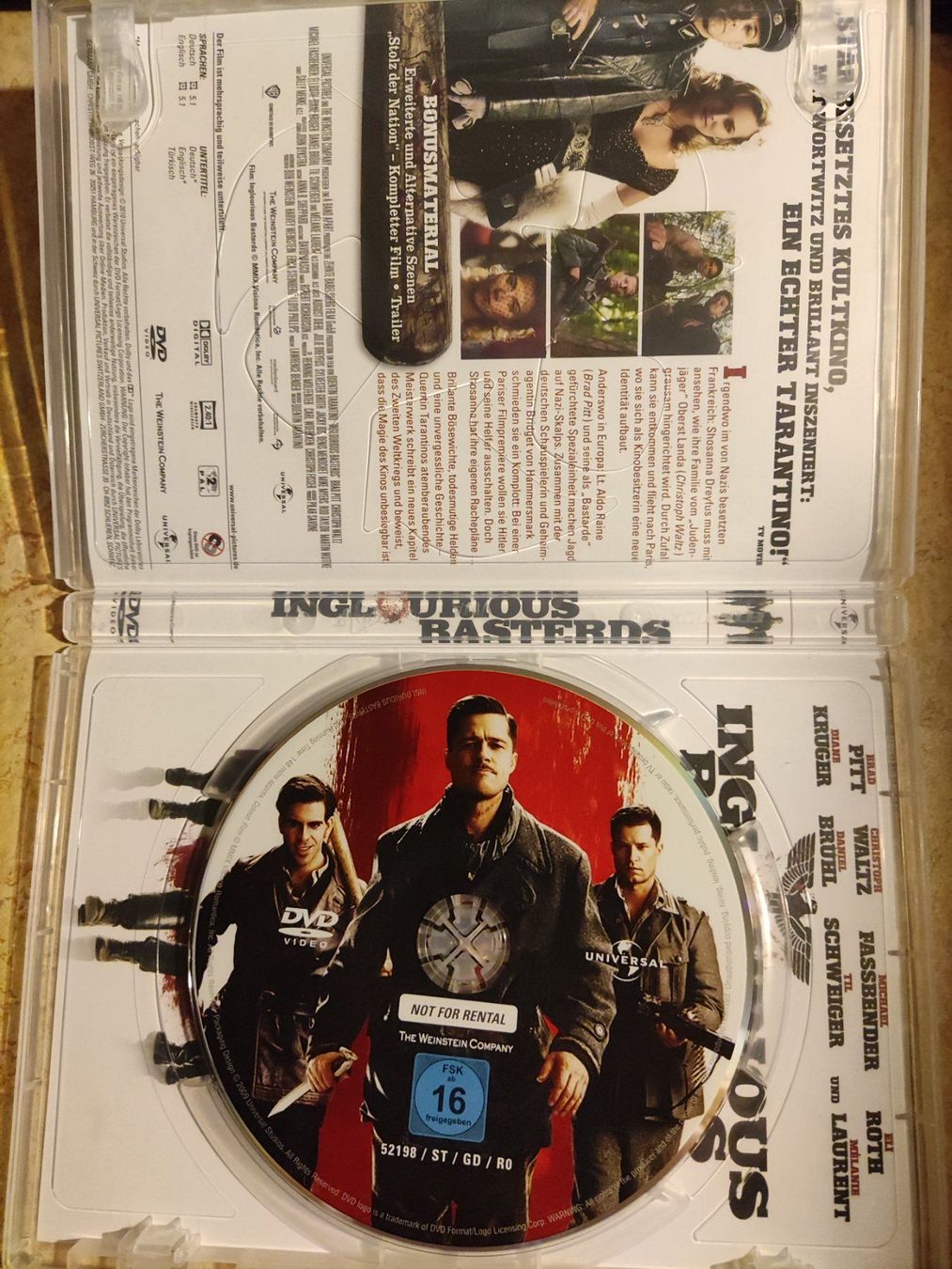 Tutti i DVDs: Inglourious Basterds – Usato da Basel venduto da Alacant 2