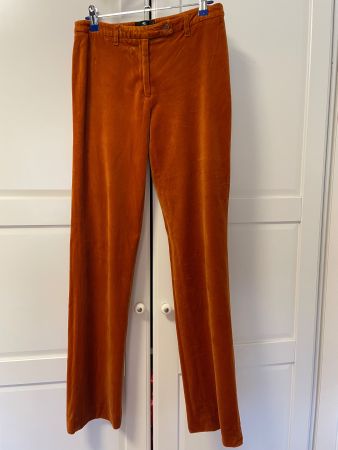 Etro Velourhose orangenbraun (Cognac)  Grösse IT40 neuwertig