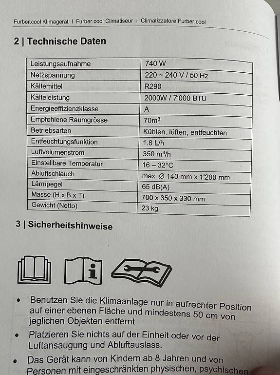 Condizionatori: Kleines Klimagerät Furber.cool – Usato da Wallenwil venduto da Uxb 4