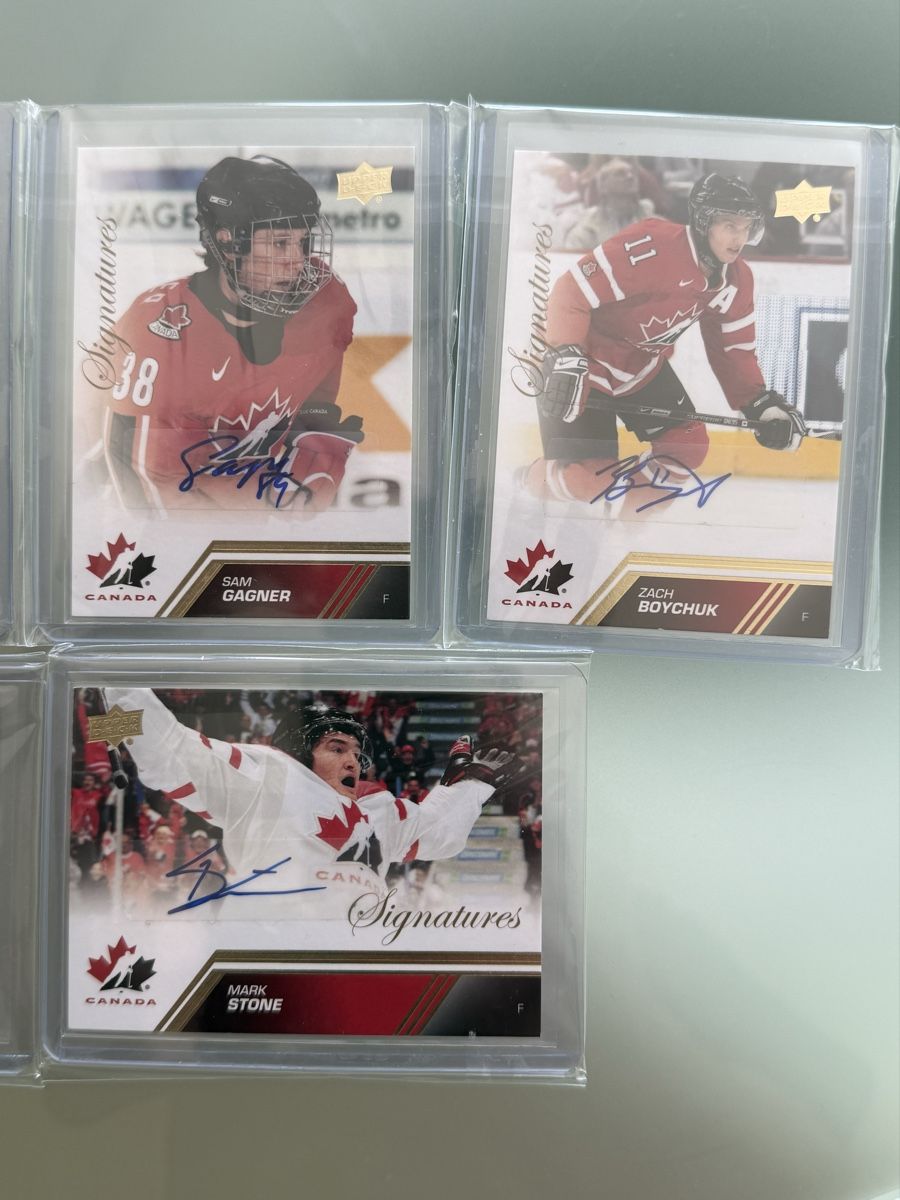 NHL Carte collezionabili: Upper Deck Team Canada Gold Signatures – Usato da Winterthur venduto da mlindholm 1