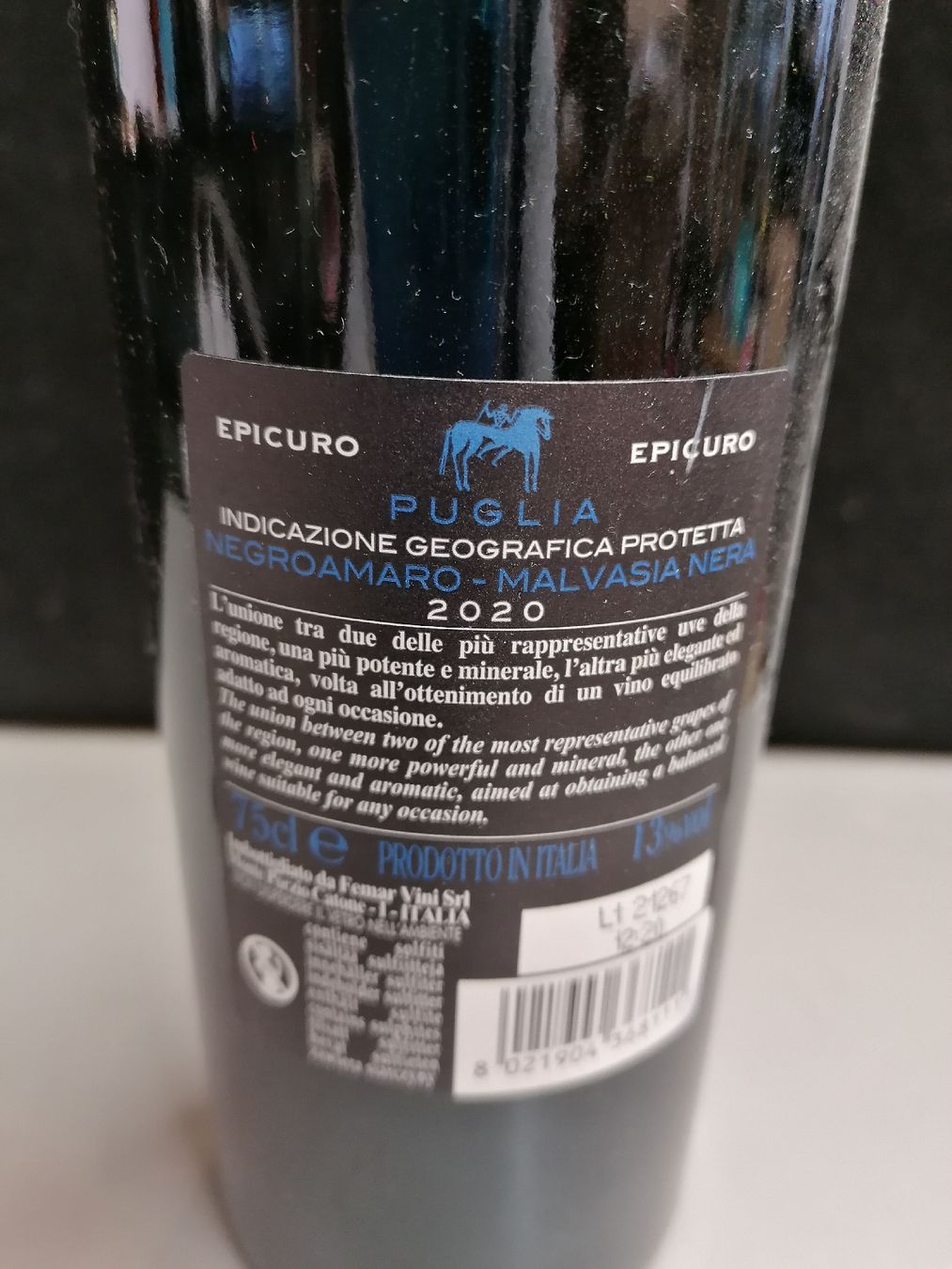 Vino: NEGROAMARO MALVASIA NERA 2020 – Nuovo (secondo la descrizione) da Genève venduto da Leboucheoreilles 5