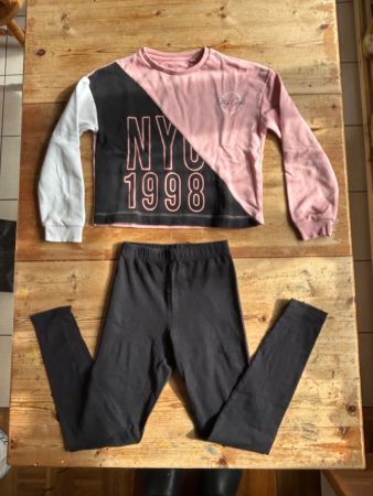 NYC Set, Pullover und Leggings, Grösse 146/152