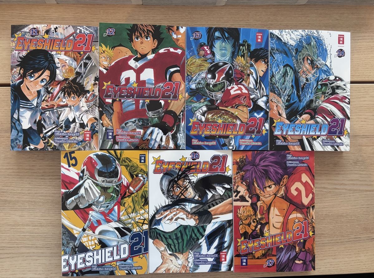 Fumetti: Eyeshield 21 Band 1-17 Manga – Usato da Schänis venduto da davisbrck 2