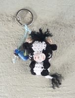 Amigurumi Schlüsselanhänger mit Kuh