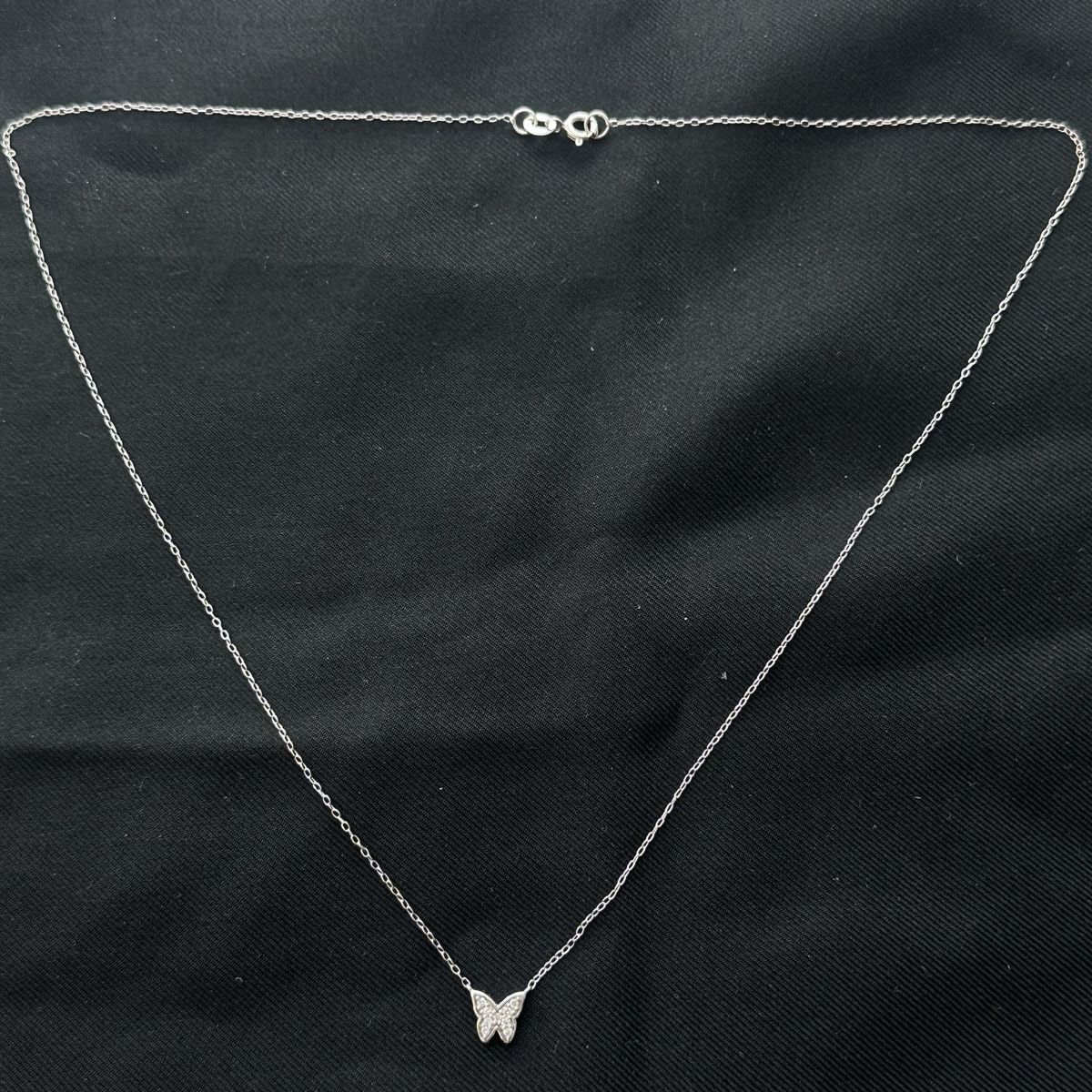 Catenine: Silber 925 Lab Diamant Schmetterling Halskette – Nuovo (secondo la descrizione) da Givisiez venduto da dor_xb9k 2