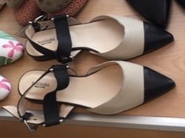 Nero Giardini Damen Ballerina Leder nude schwarz 38 m OVP