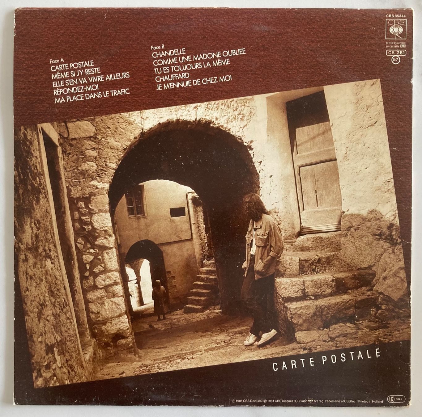 Schallplatten: FRANCIS CABREL - CARTE POSTALE – Gebraucht aus Poliez-Pittet von Newtown-Records 1