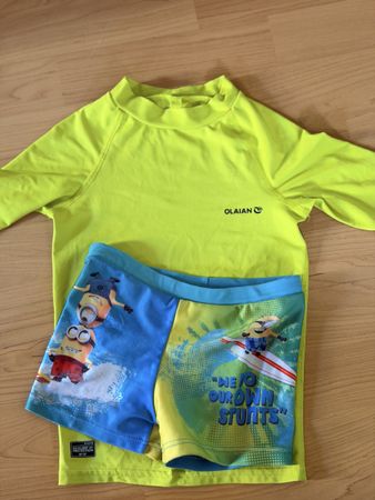 UV-Shirt und Badehose 110/116