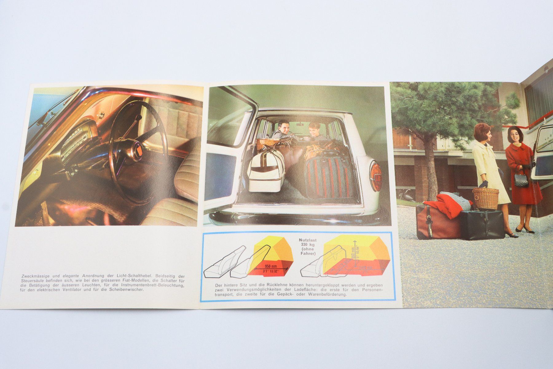 Fiat Documenti: Fiat 1100D Kombiwagen 1965 Prospekt – Usato da Bühl b.Aarberg venduto da Collectorpassions 3