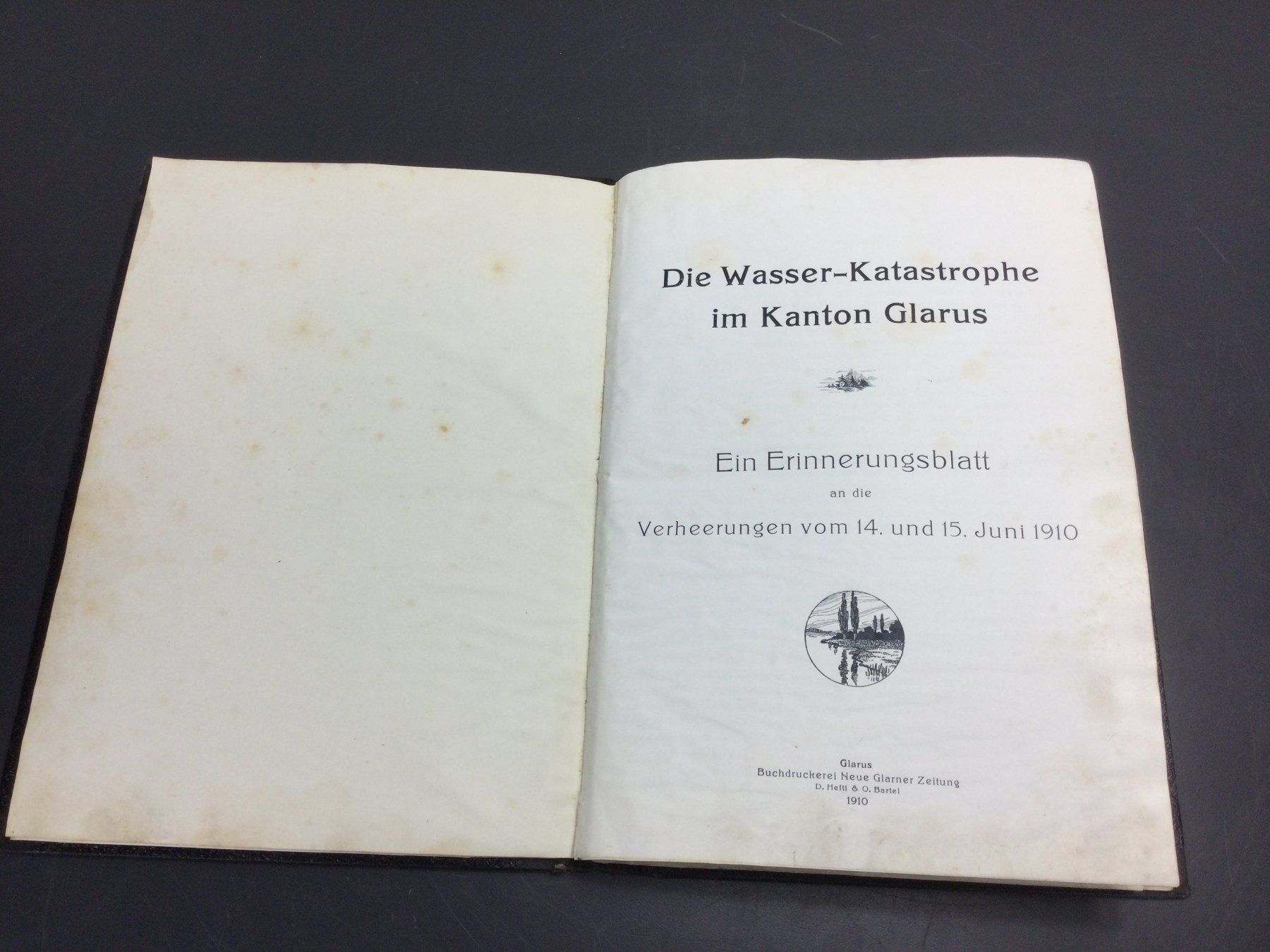 Cartoline postali: Die Wasser- Katastrophe im Kanton Glarus von 1910 – Usato da Wangen SZ venduto da kuriosum12 9