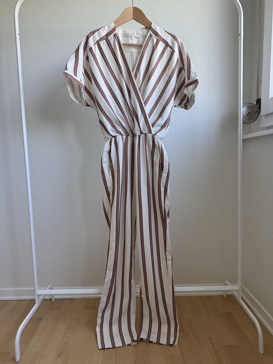Maje Jumpsuits: MAJE Striped Jumpsuit, Size 36, Elegant Summer Style – Neu (gemäss Beschreibung) aus Versoix von Bazanchiklovalova