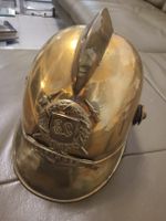 Feuerwehrhelm J.G. Glier Biberach Messing Hasingen antik
