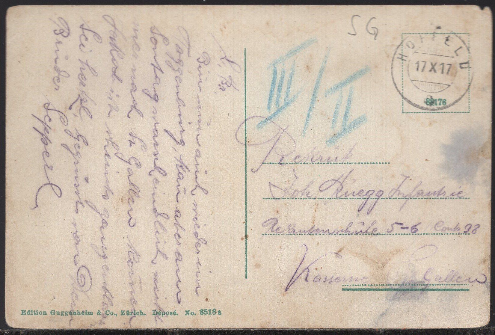 Cartoline postali: Degersheim  1917 – Usato da Aarau venduto da kufi44 1