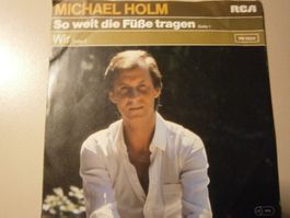 Vinyl-Single Michael Holm - So weit die Füsse tragen