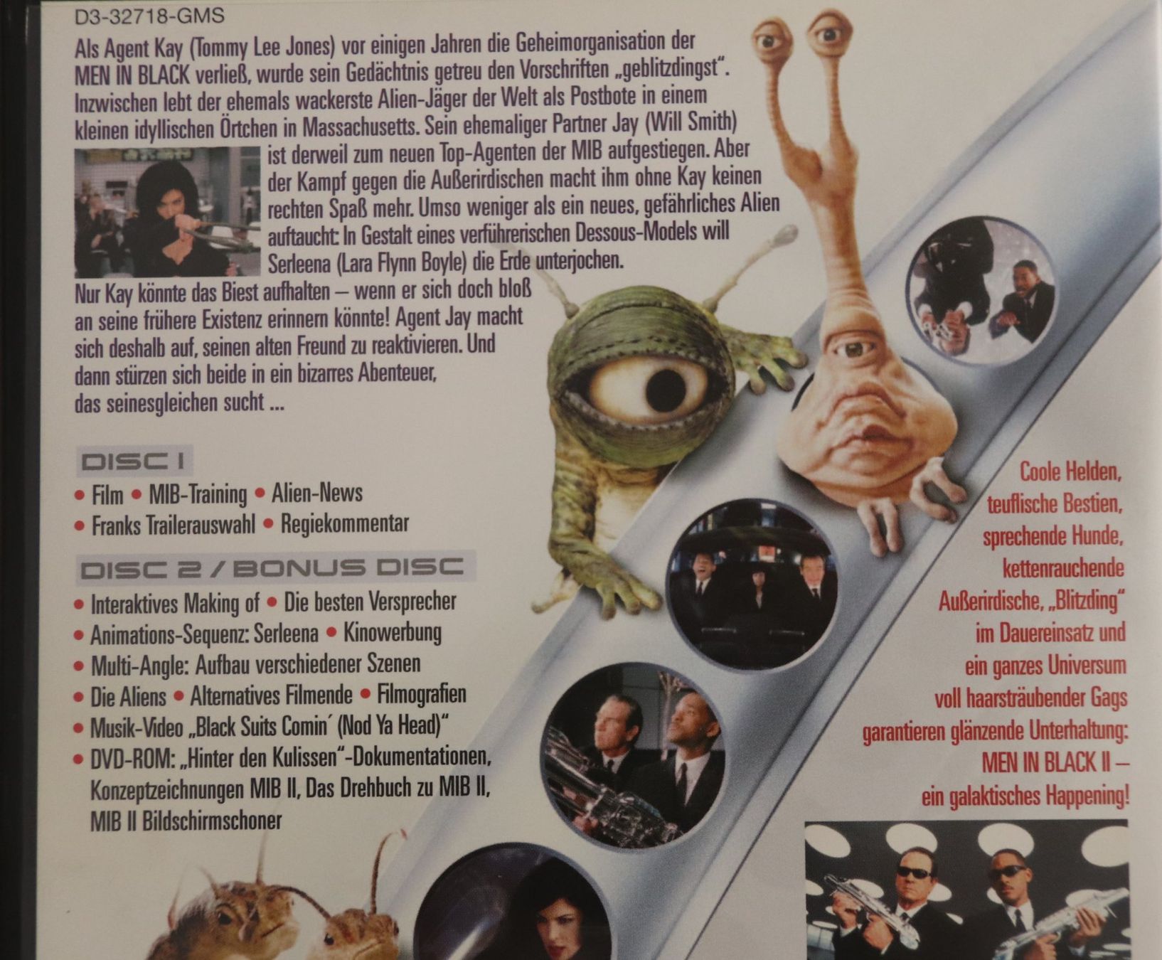 Alle DVDs: Men in Black ll Regie Barry Sonnenfeld – Gebraucht aus Glattfelden von Sirax 2
