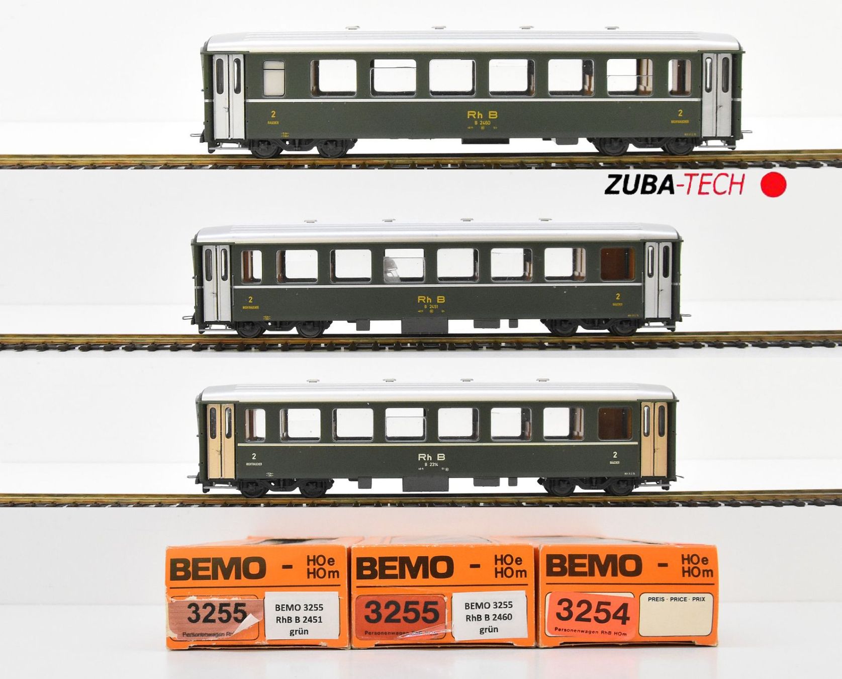 Bemo 3x Personenwagen EW I RhB H0m GS mit OVP (Gebraucht) in St. Gallen ...