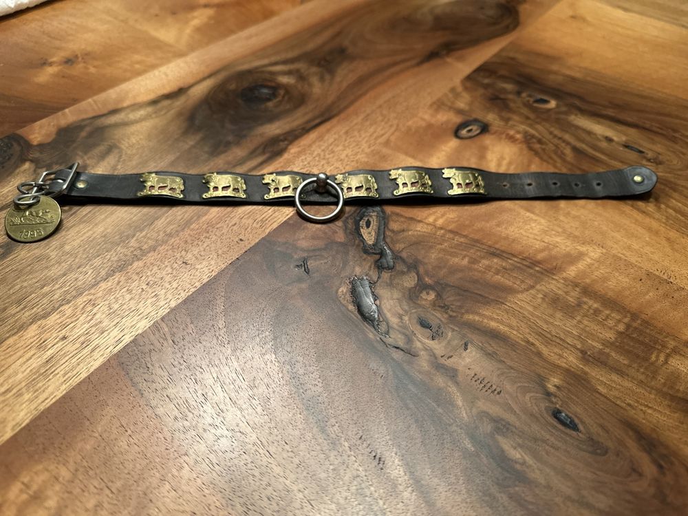 Weiches Geflochtenes Hundehalsband Aus Leder – Inkl. Personalisierter Hundemarke Und Leine, Ca. 120 Cm (mehrere Größen)
