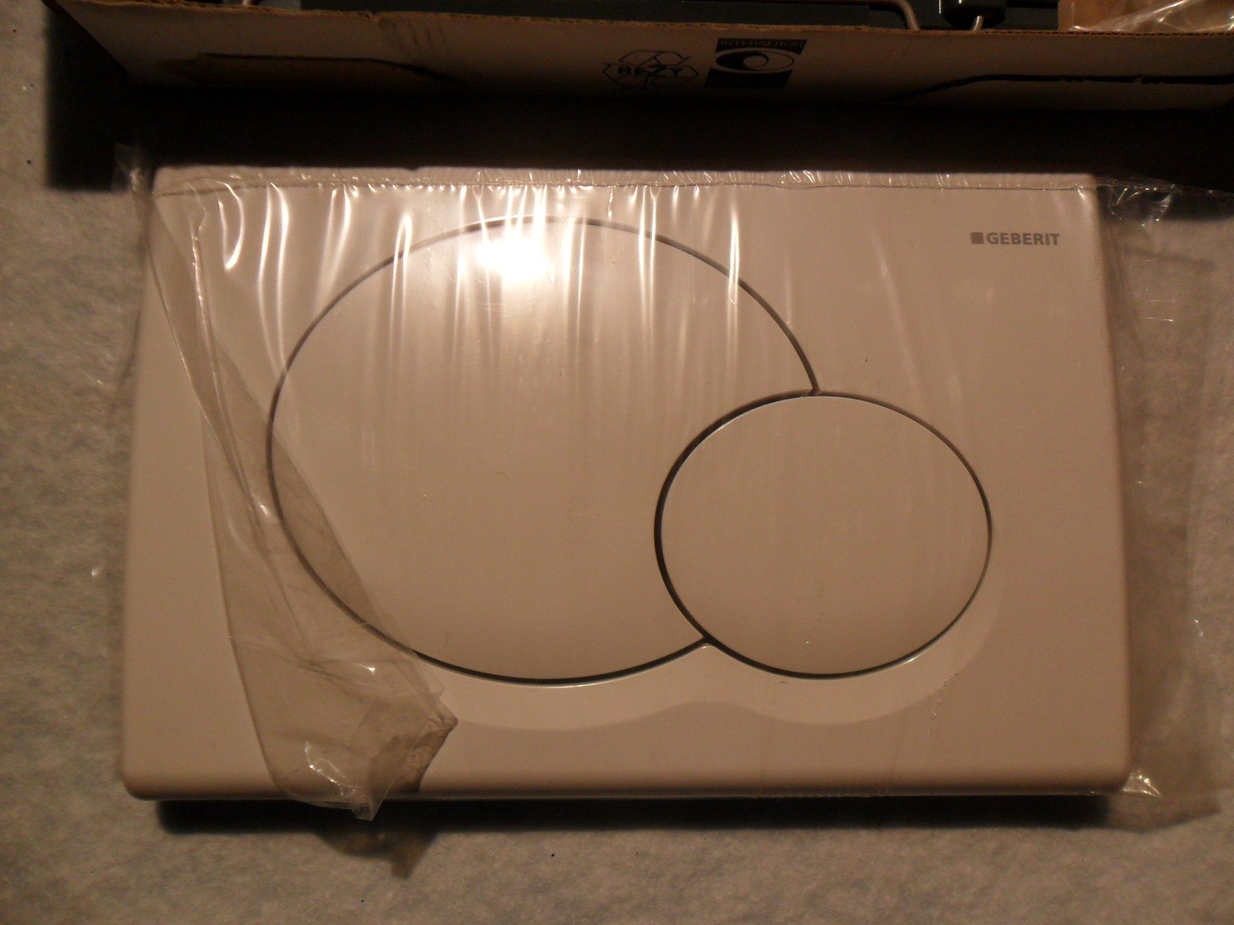 Geberit WC: GEBERIT Drückerplatte SAMBA, weiss – Neu und originalverpackt aus Aesch BL von isc_85jd 1