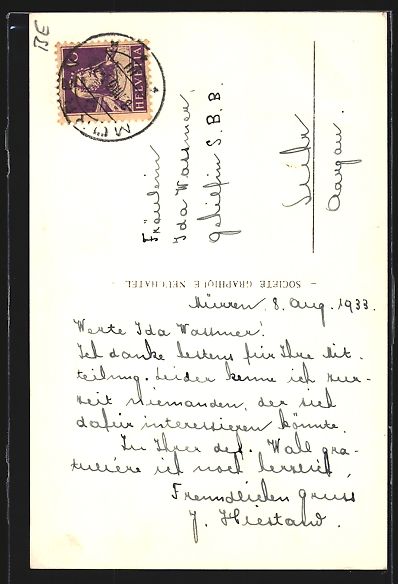 Cartes postales: AK Mürren, Teilansicht mit Breithorn – D'occasion à Berlin par bartko-reher 1