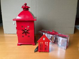 Lot de photophores pour Noel - neuf jamais utilisés