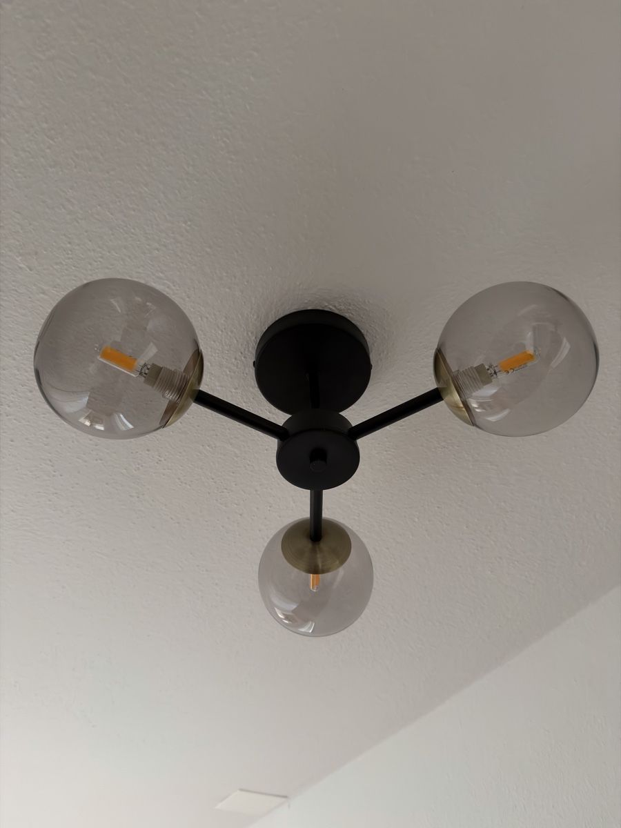 Lustres & lampes de plafonds: Deckenlampe schwarz / Glas – modern – D'occasion à Zürich par dnahr