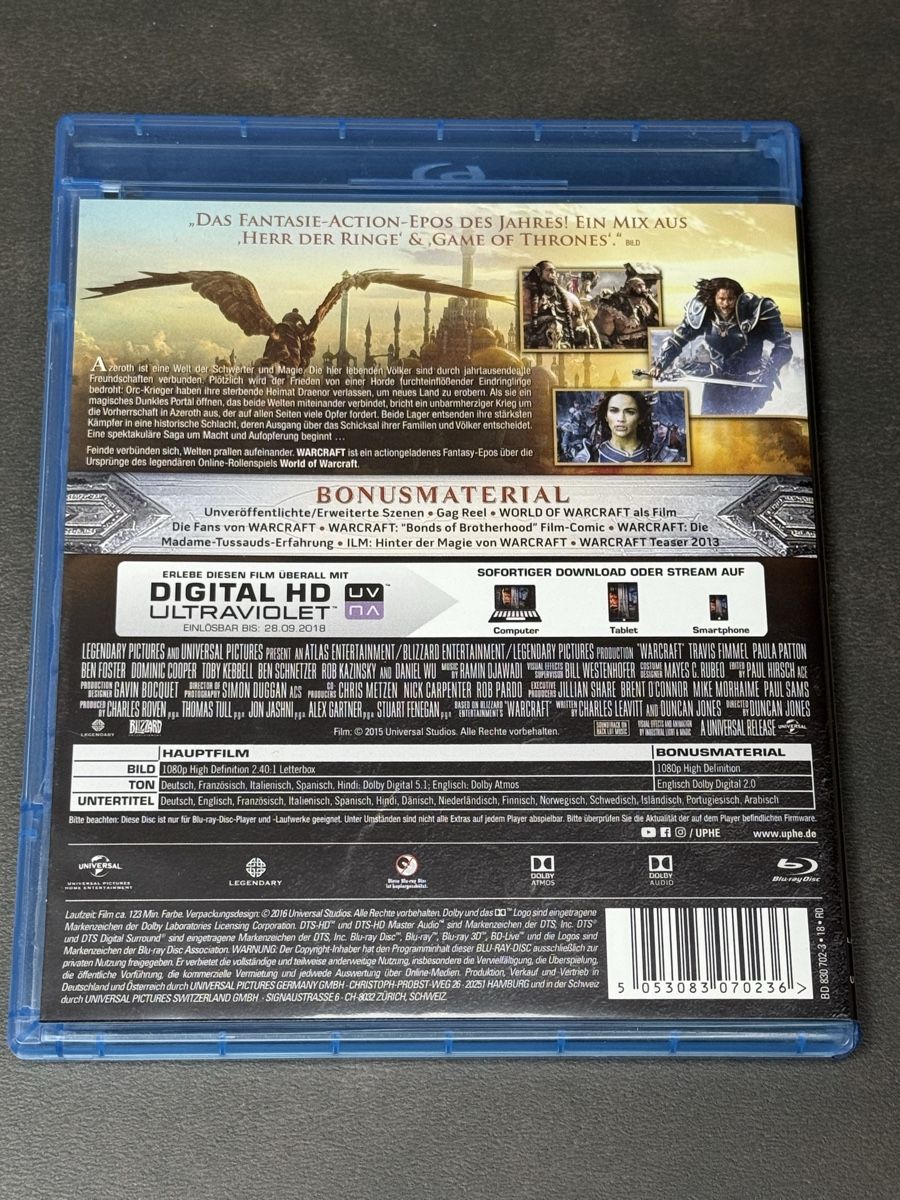 Tutti i DVDs: Warcraft The Beginning Blu-ray Film – Usato da Wallbach venduto da ale_db7t 1