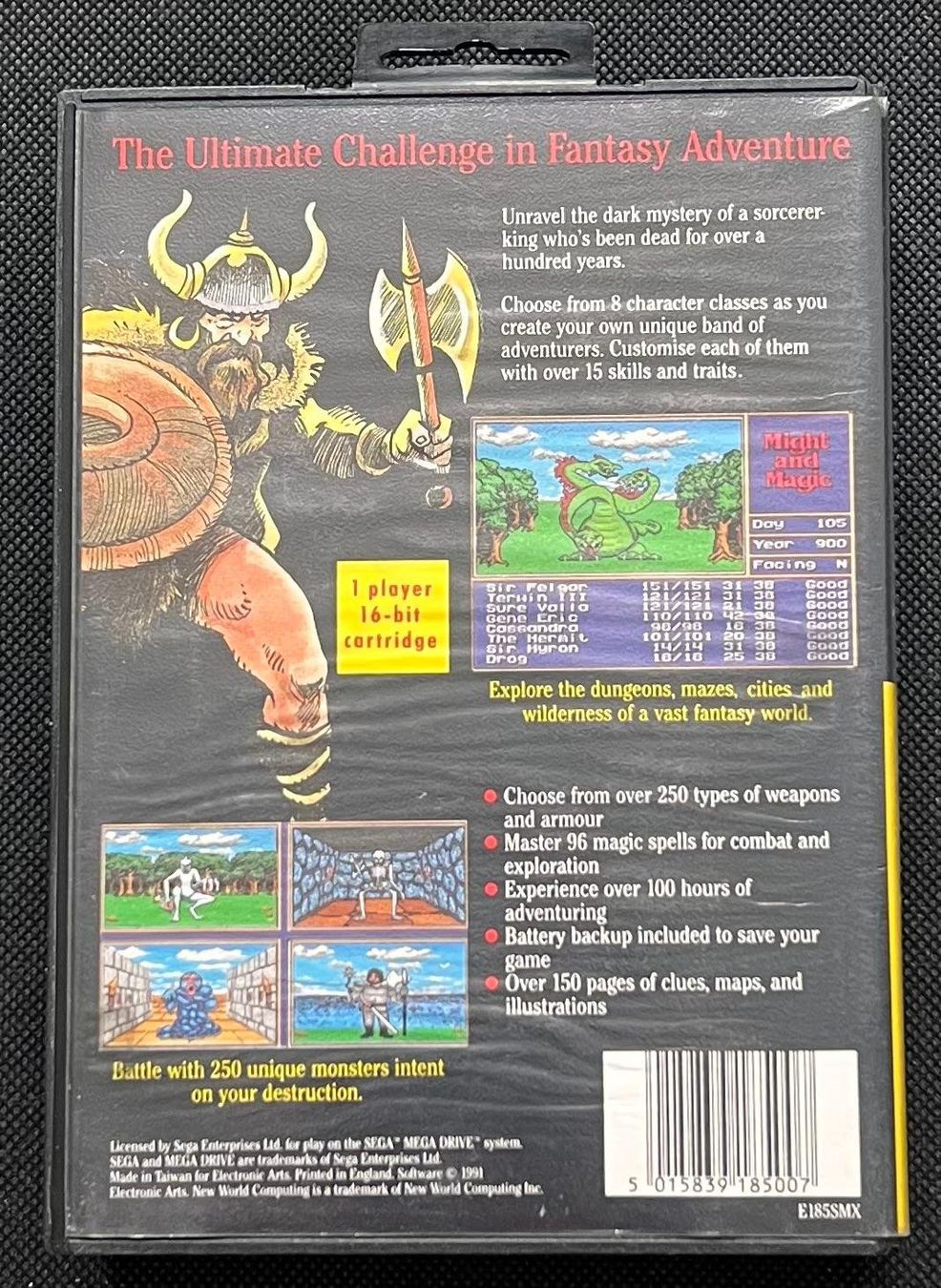 Giochi: Might & Magic - Gates to Another World Sega Mega Drive – Usato da Schachen LU venduto da retrogamer 1