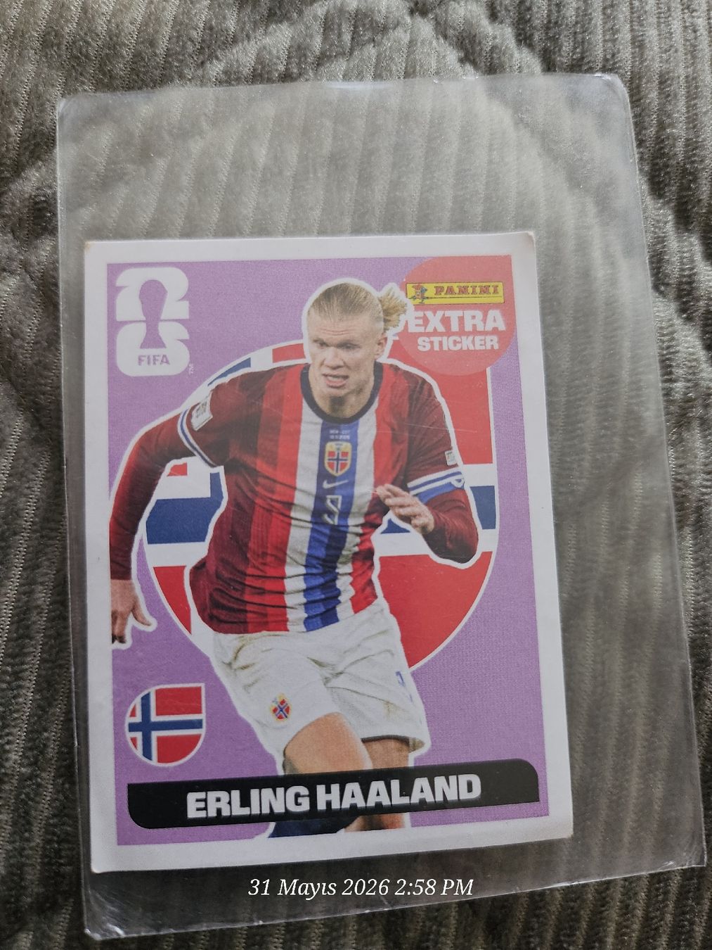 Panini Carte collezionabili: haaland extra sticker panini 2026 world cup – Nuovo (secondo la descrizione) da Luzern venduto da ziyaince40