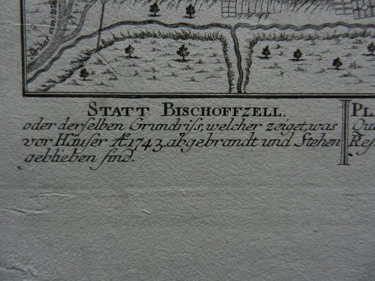Incisioni: Bischofszell Kupferstich selten – Usato da Risch venduto da Rischli15 2