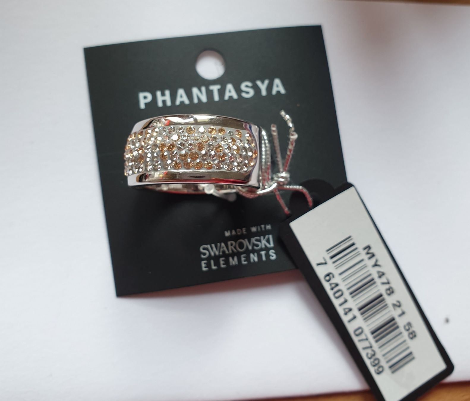 Ringe: Hochwertiger Ring PHANTASYA  Swarovski-Elementen Gross 57 – Neu (gemäss Beschreibung) aus Gelterkinden von Macrameed
