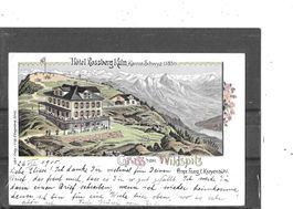 SZ Gruss vom Wildspitz 1900 (Litho) mit Hotel Rossberg