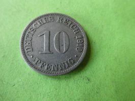 Dt. Reich 1910 A, 10 Pfennig