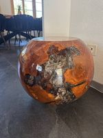 Holzkugel mit Epoxidharz
