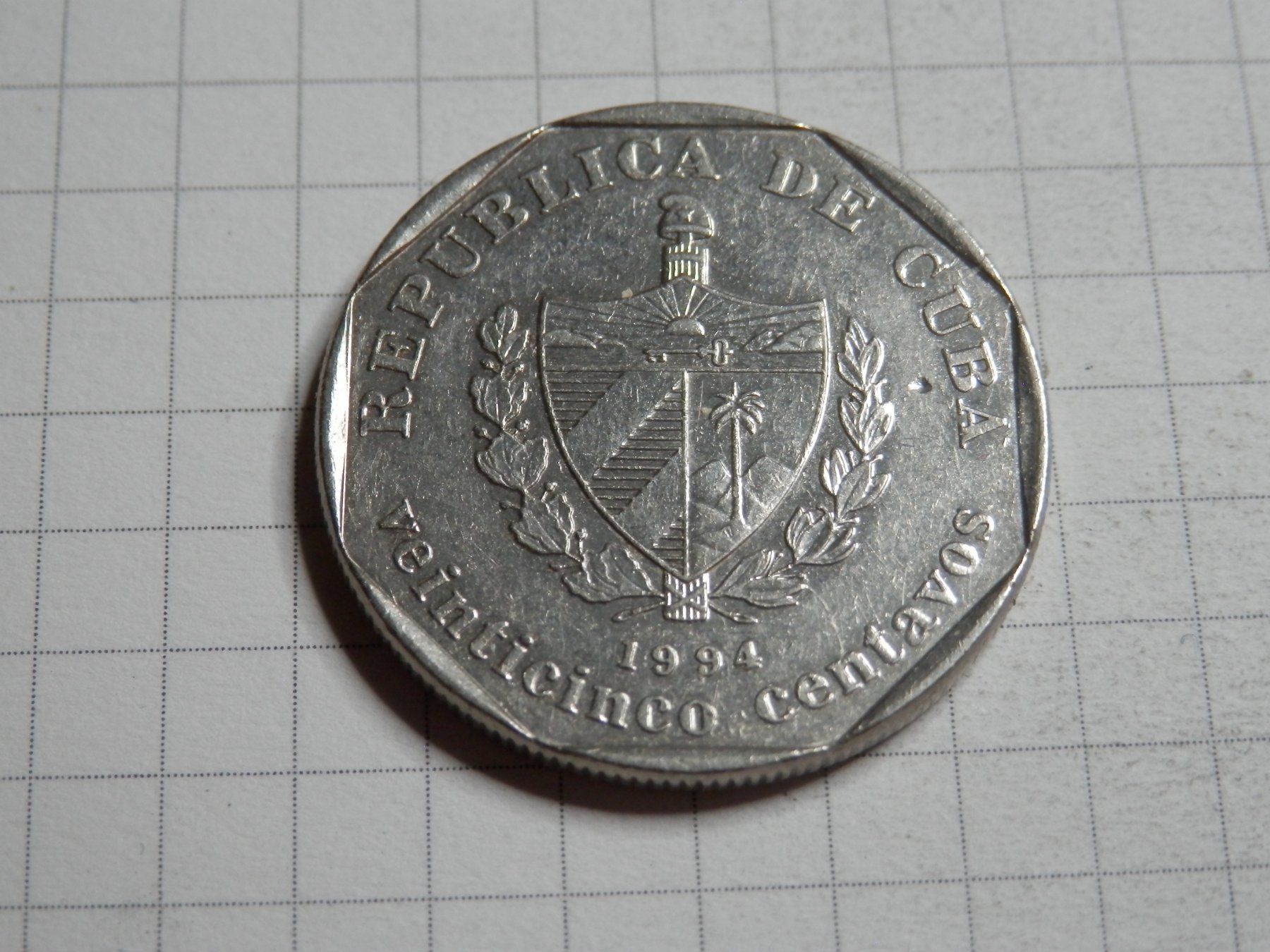 Tutti le monete: Kuba 25 Centavos, 1994 – Usato da Weiach venduto da weiach81