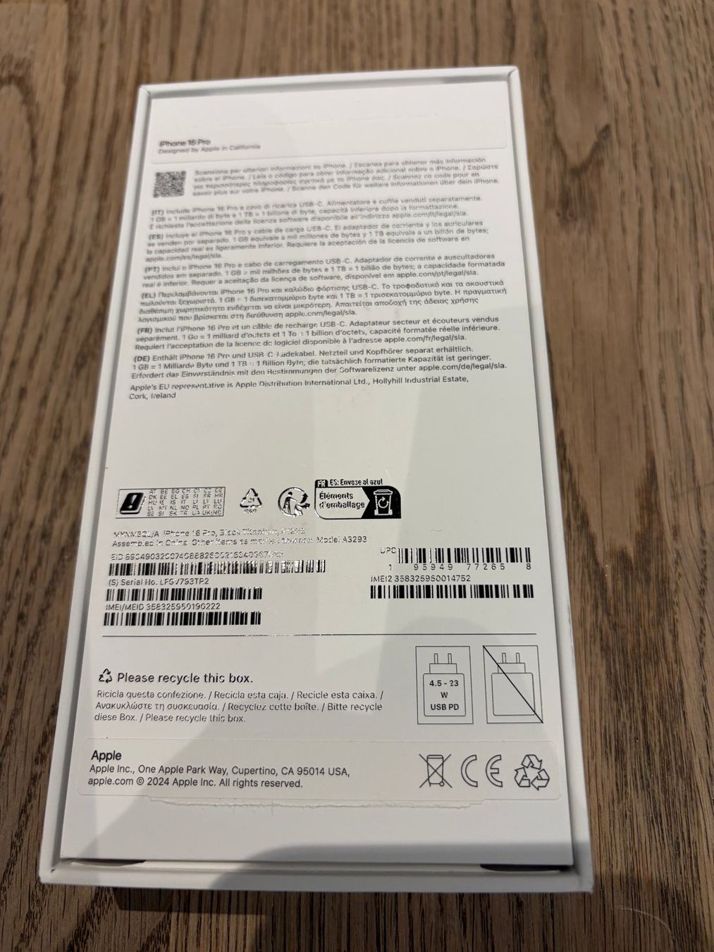 Apple Telefoni cellulari / Smartphones: I-Phoine 16 Pro, Black Titanium 512GB – Usato da Weissenburg venduto da morgeten 1