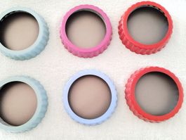 12 Tarteformen mit losem Boden.