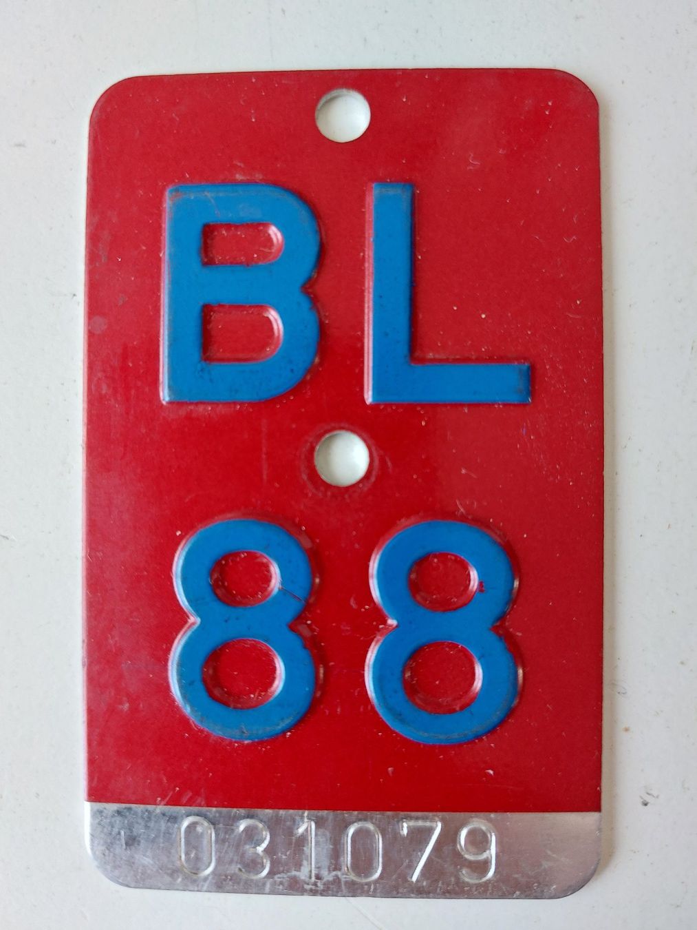 Sachs Insegne: Velonummer BL 88 plaque Velo – Usato da Schenkon venduto da Uhu007
