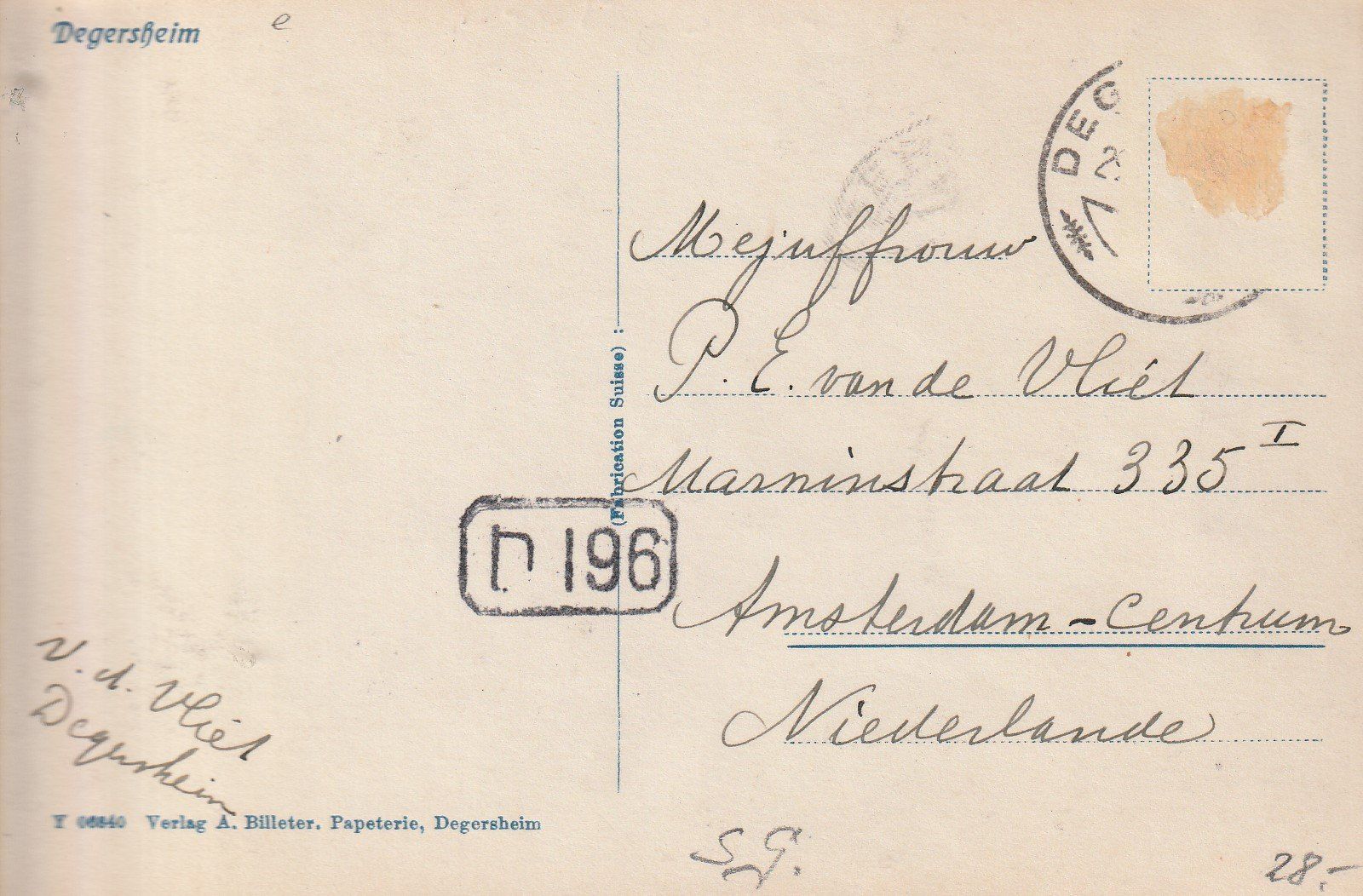 Cartes postales: Degersheim - – D'occasion à uttwil par Koehlerfred 1