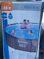 Bestway Steel Pro MAX Pool 366x100cm neuwertig