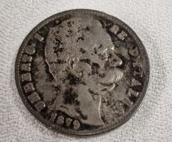 Italienische 5 Lire Silbermünze, 1879