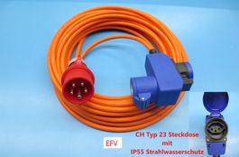 25m Pur CEE16 +T23 ideal für Camping und Wohnmobil Anschluss