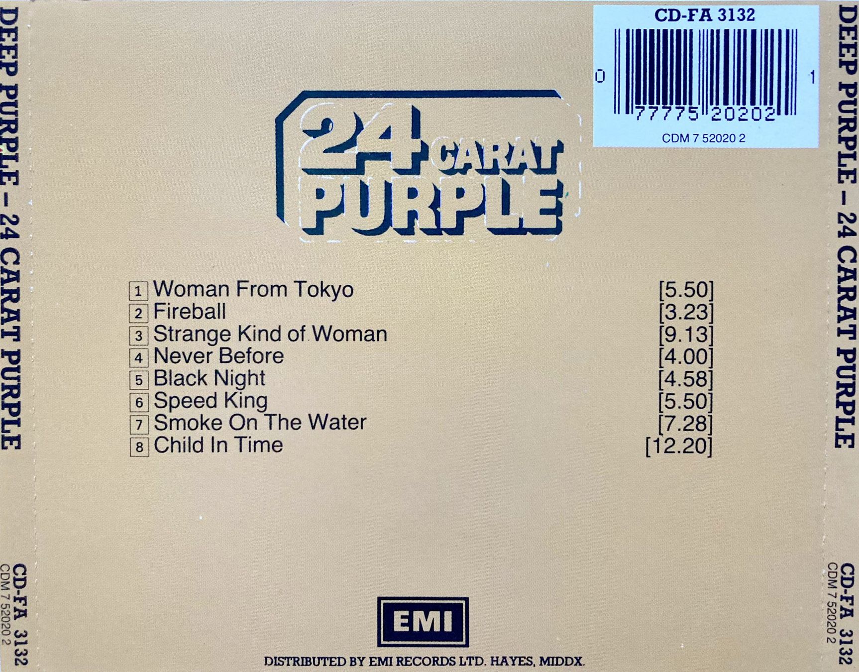 CD: DEEP PURPLE - 24 CARAT PURPLE – Usato da Bottens venduto da hotter-than-hell 1
