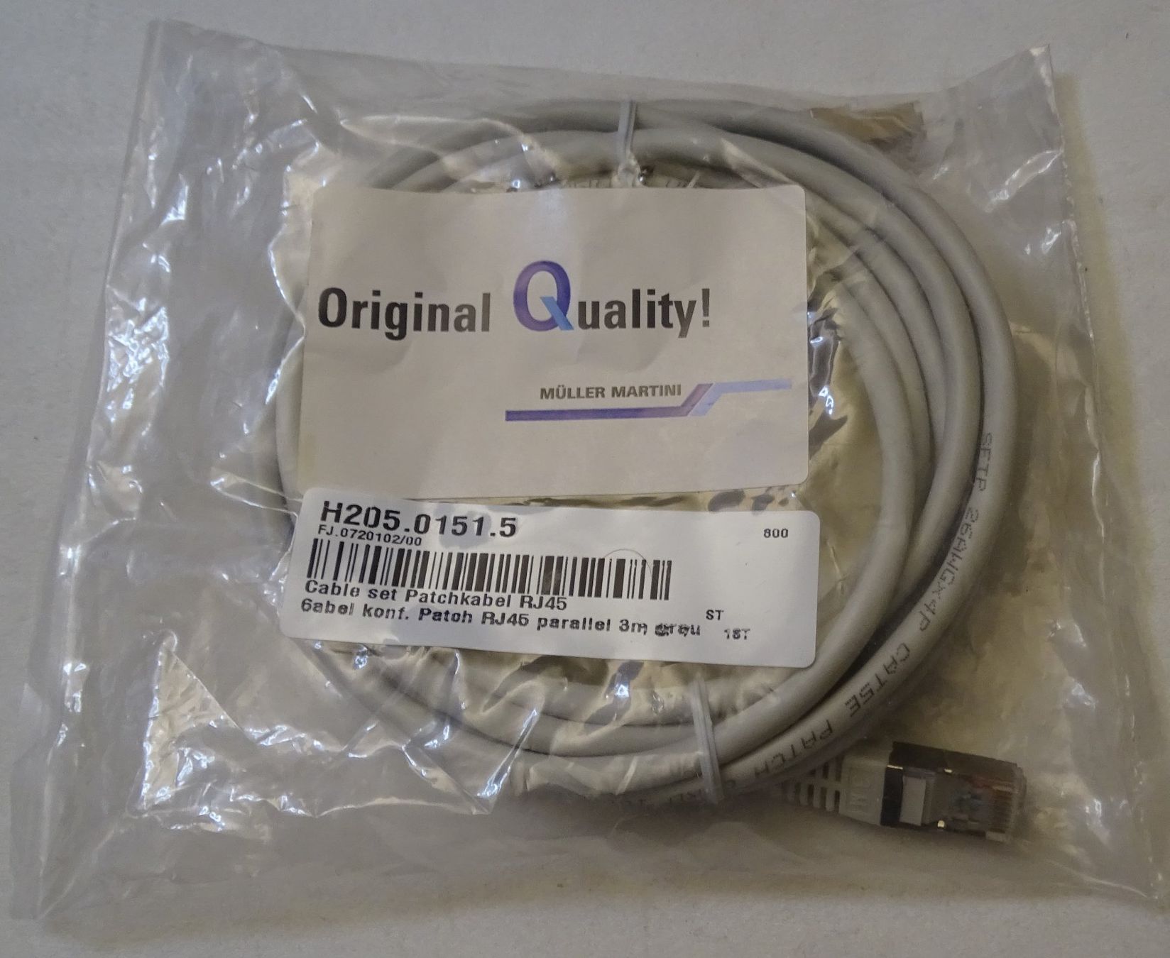 Cavi: ***TOP*** Kabel konf. Patch RJ45 parallel 3.00m ***TOP*** – Nuovo e nell'imballaggio originale da Zofingen venduto da Felix459